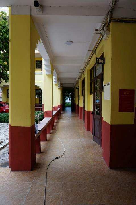 Rendered coastal façade